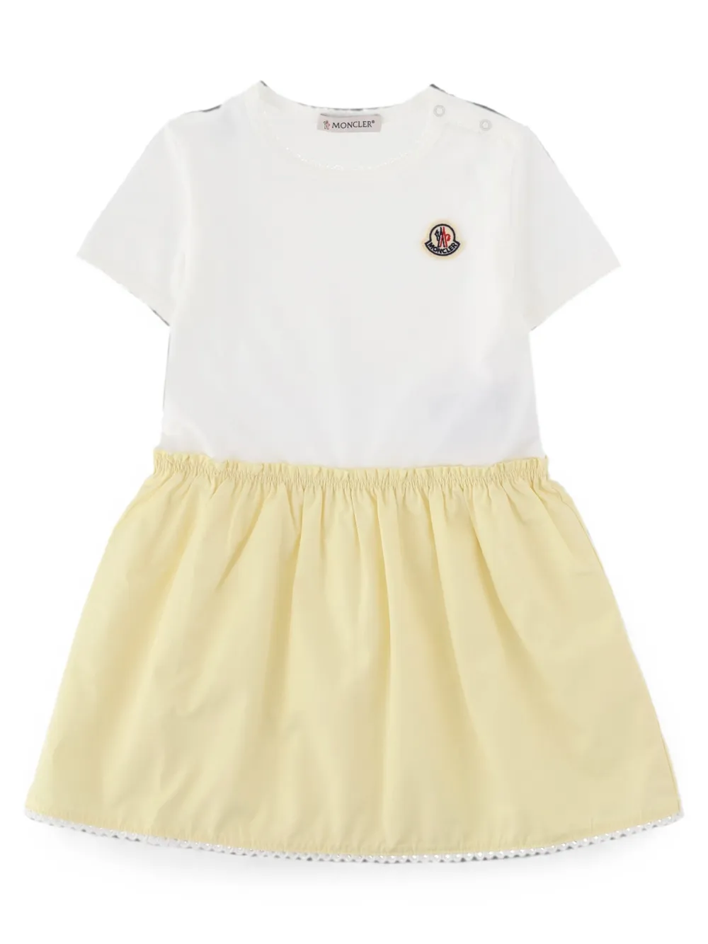 Moncler Enfant Jurk met logopatch Wit