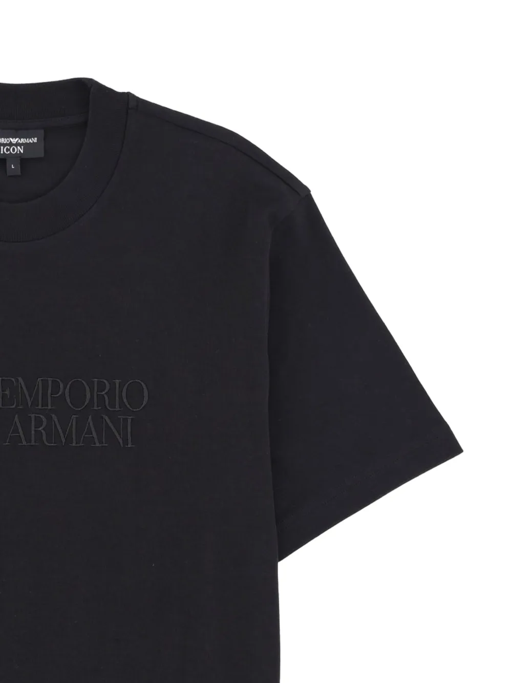 Emporio Armani T-shirt met logodetail Zwart