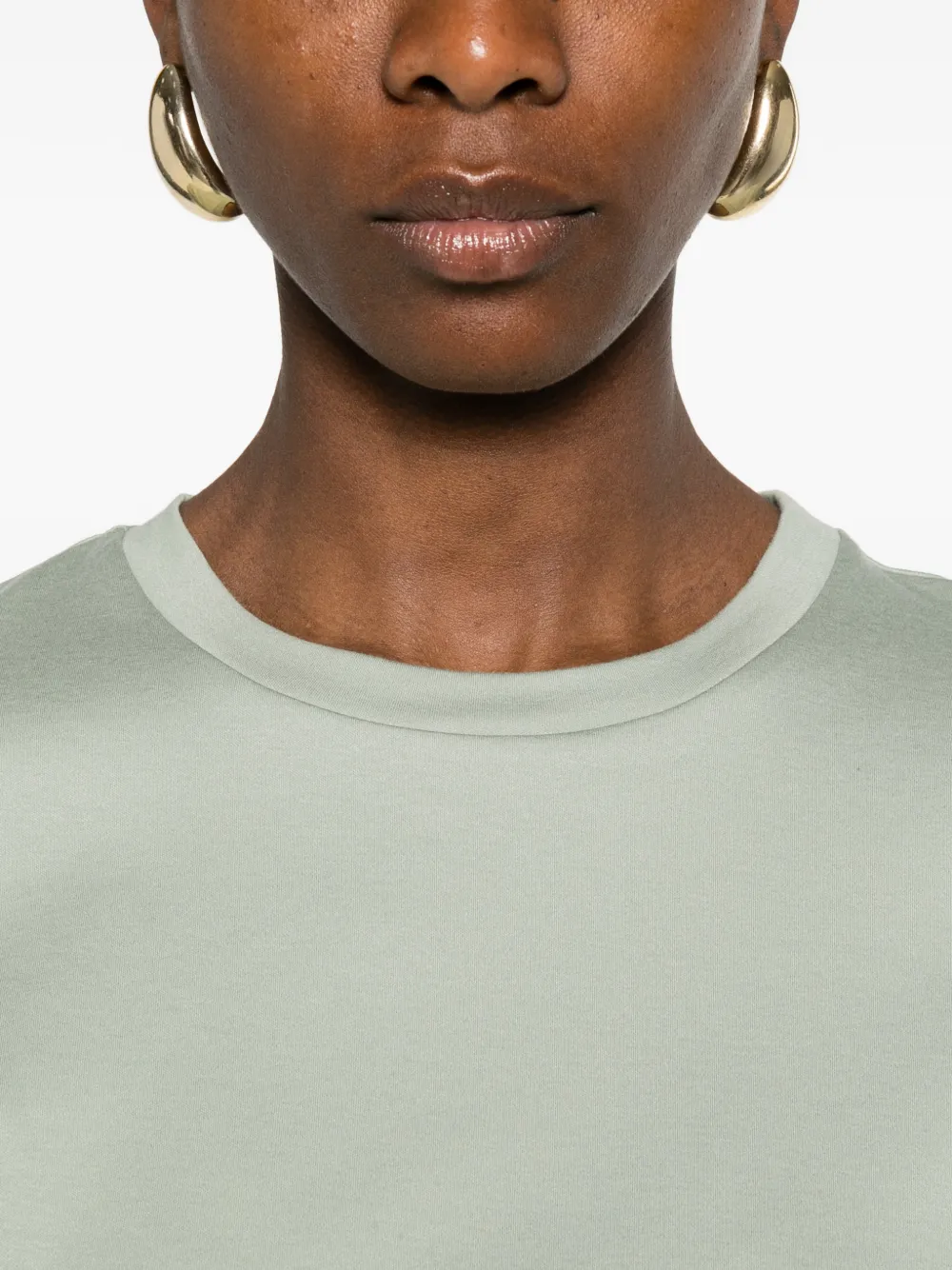 Max Mara T-shirt met ronde hals Groen