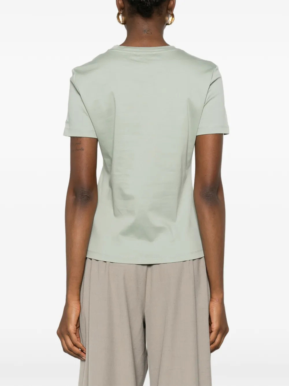 Max Mara T-shirt met ronde hals Groen