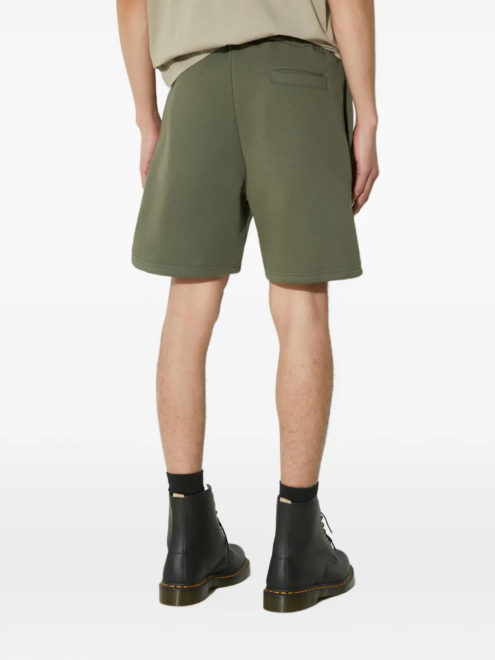 Alpha Industries Shorts met logopatch en trekkoord Groen