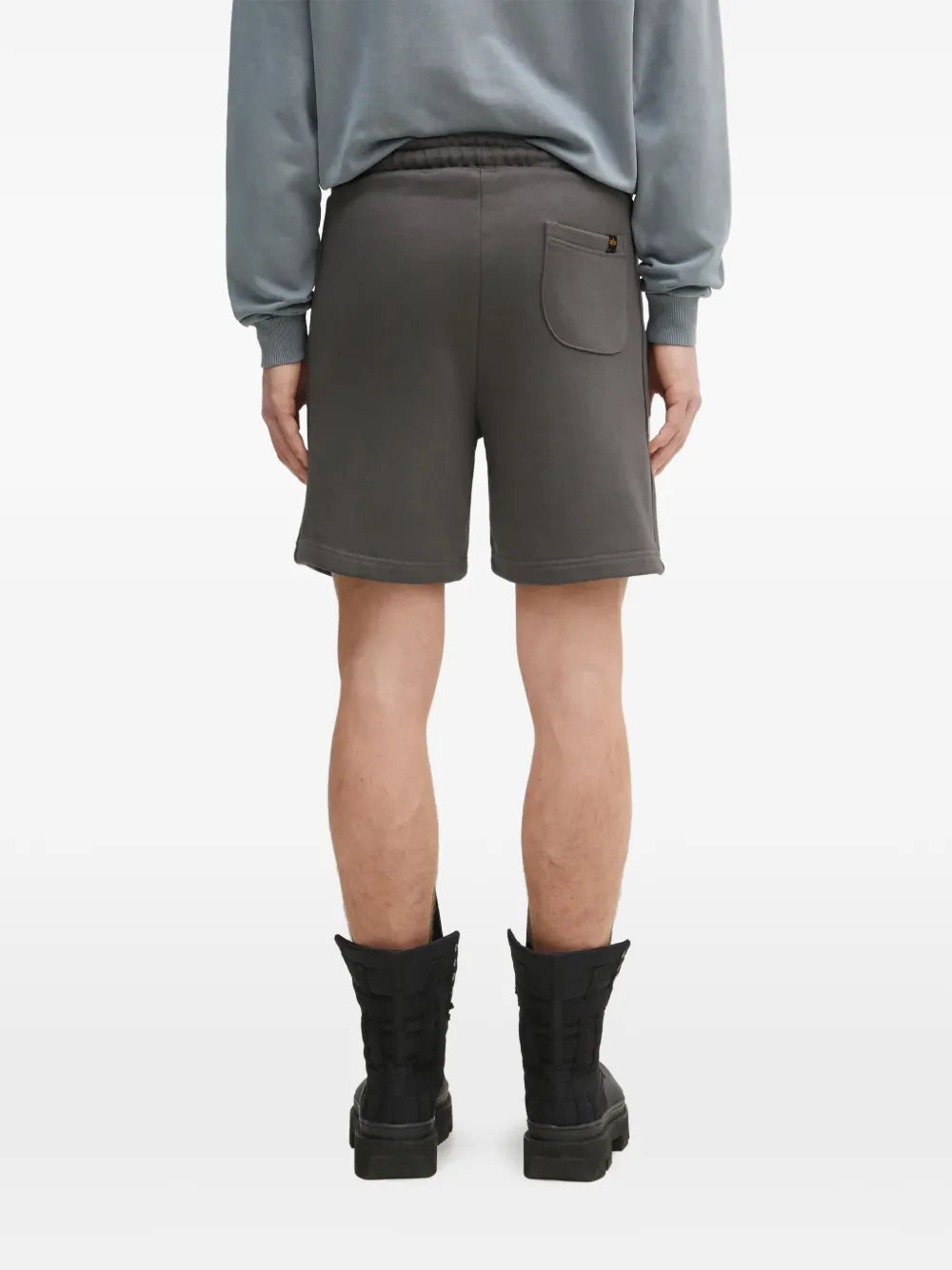 Alpha Industries Shorts met logopatch en trekkoord Grijs