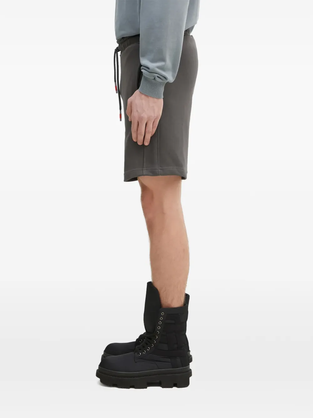 Alpha Industries Shorts met logopatch en trekkoord Grijs