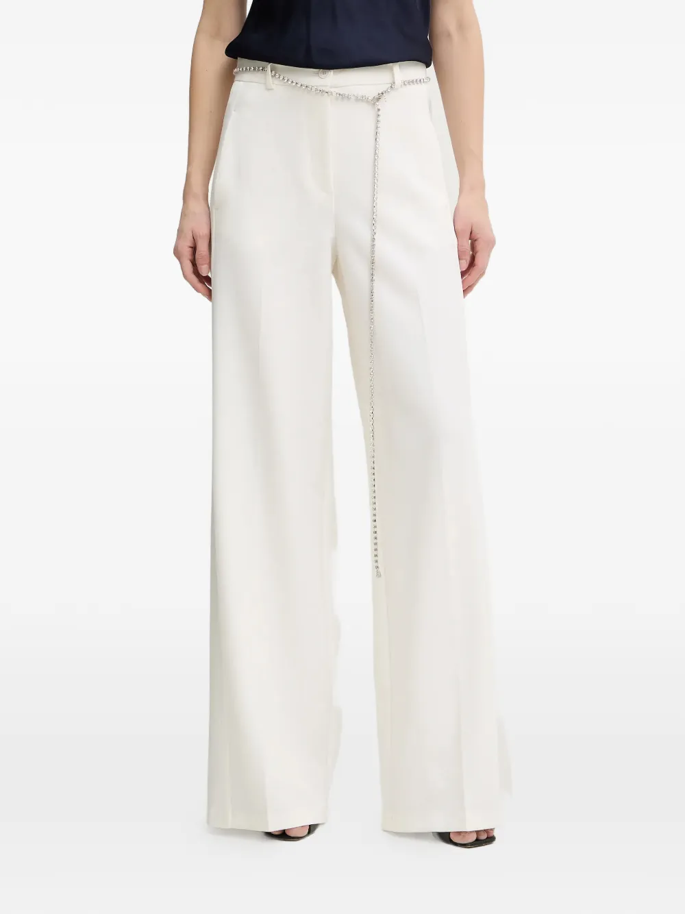 PINKO Verfraaide broek Wit