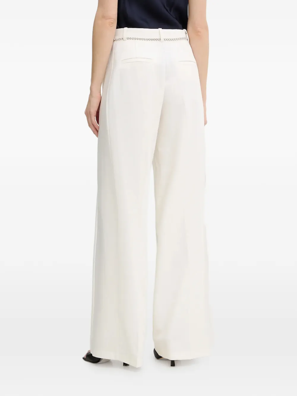 PINKO Verfraaide broek Wit