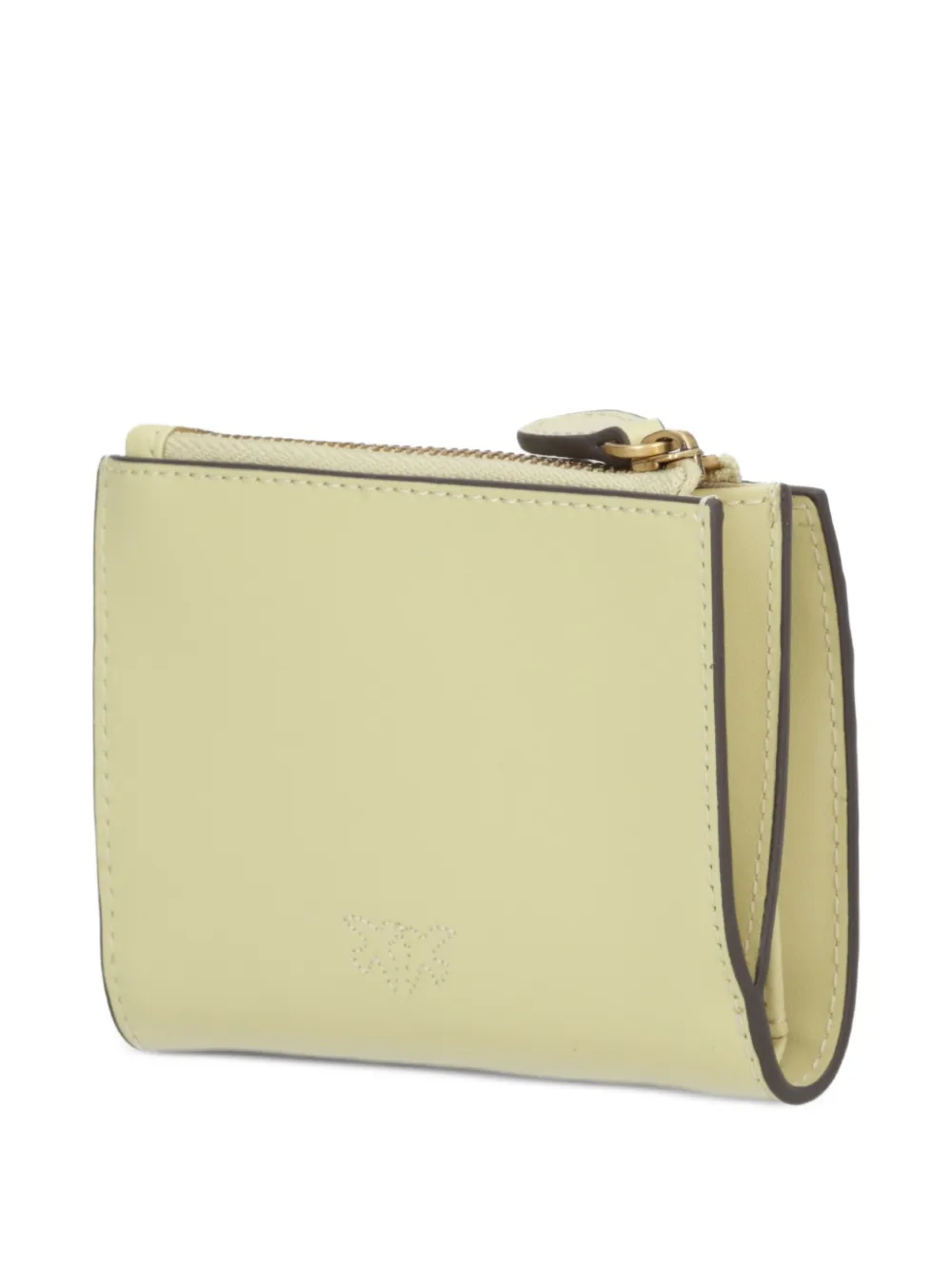 PINKO Portemonnee met logo-applicatie en rits Groen