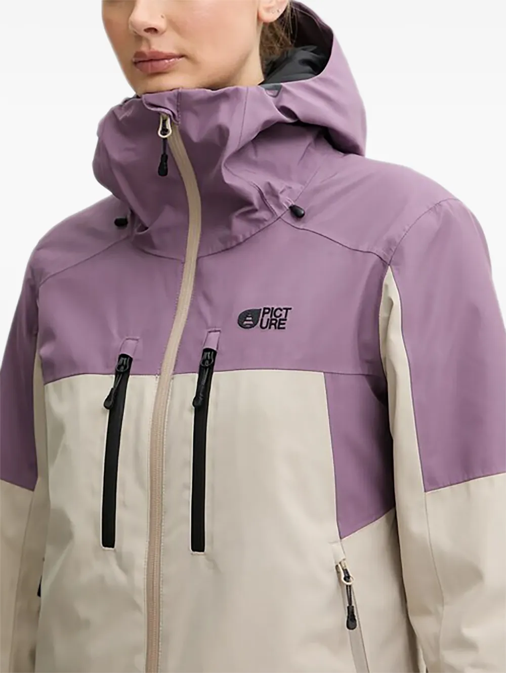 PICTURE Ski-jack met capuchon Beige