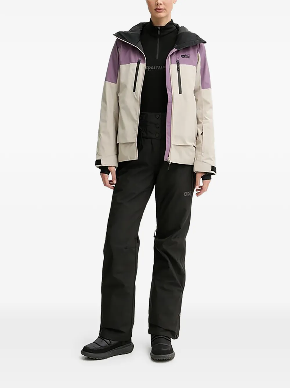 PICTURE Ski-jack met capuchon Beige