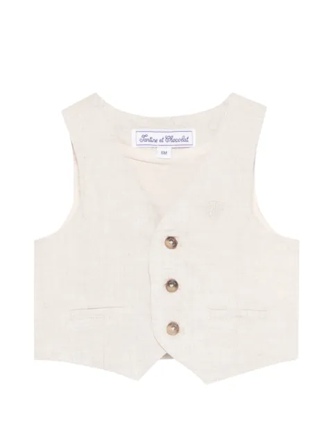 Tartine Et Chocolat chaleco con botones