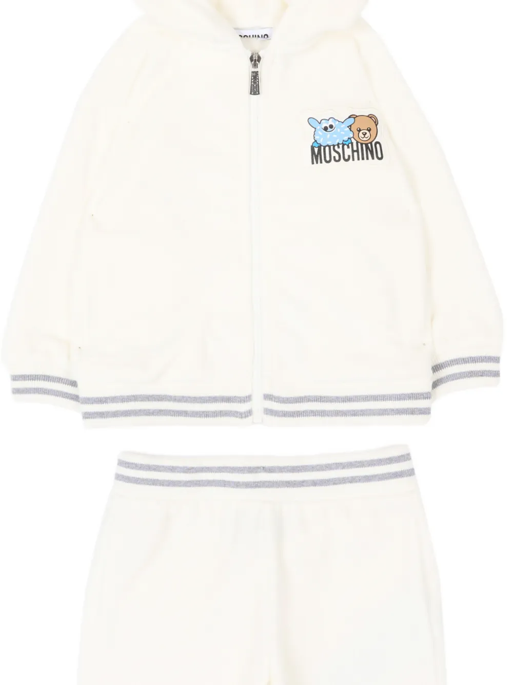 Moschino Kids Trainingspak met capuchon Beige