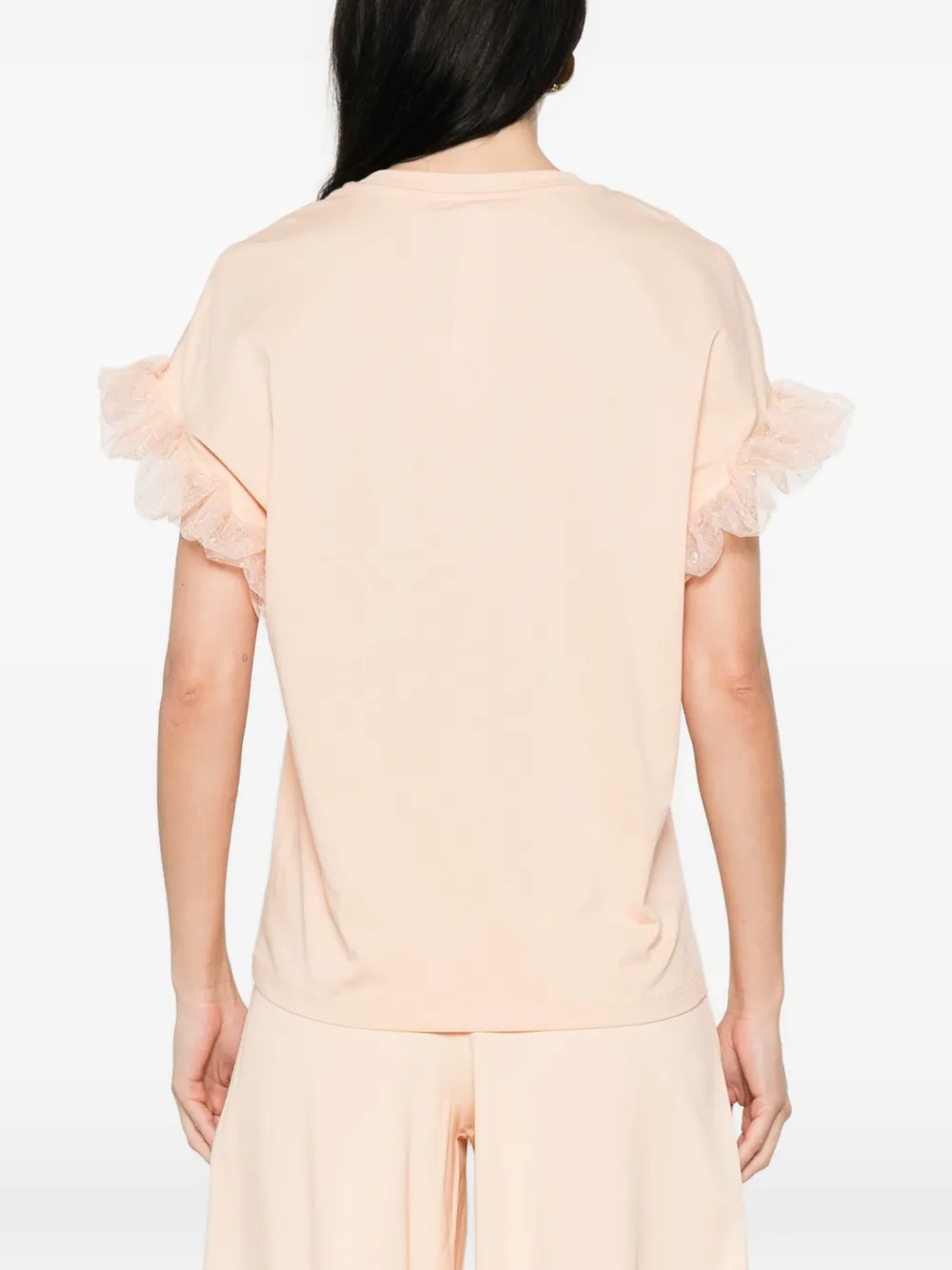 TWINSET T-shirt met ruches mouwen Roze