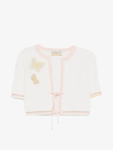 Gensami kids butterfly-detail cardigan