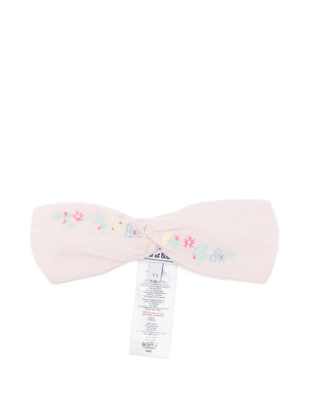 Tartine Et Chocolat floral-embroidered headband - Rosa