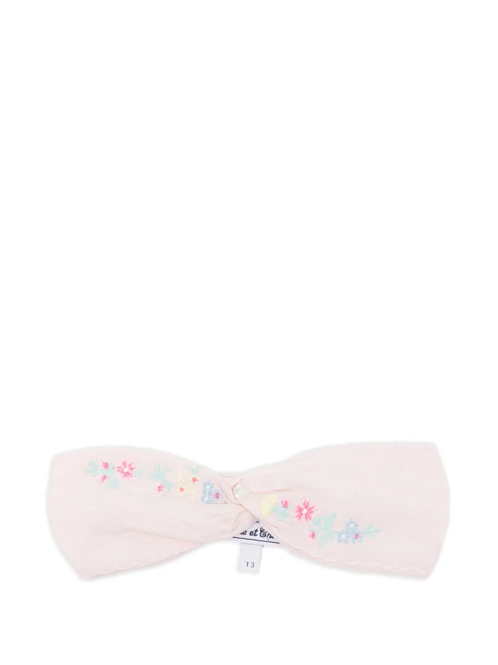 Tartine Et Chocolat floral-embroidered headband - Rosa