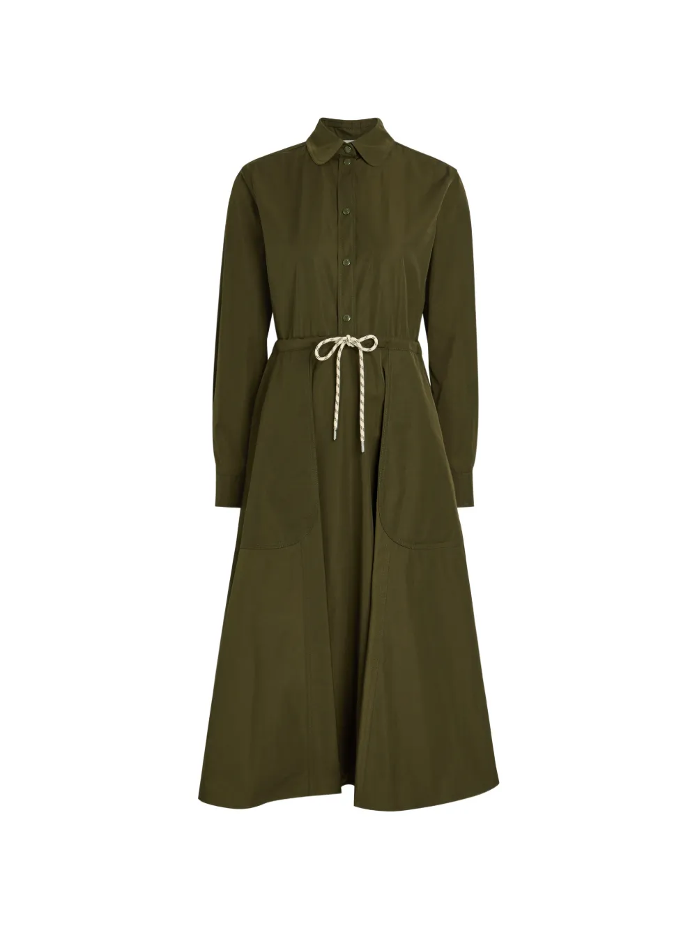 Moncler Midikleid mit Kordelzug - Grün