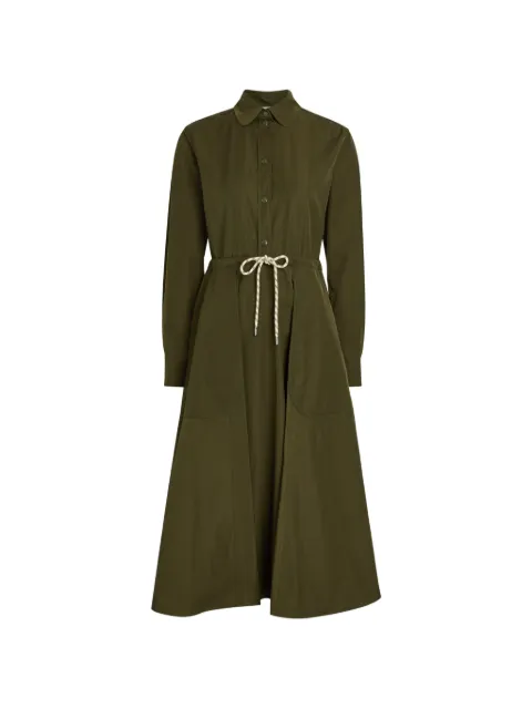 Moncler drawstring collared midi dress