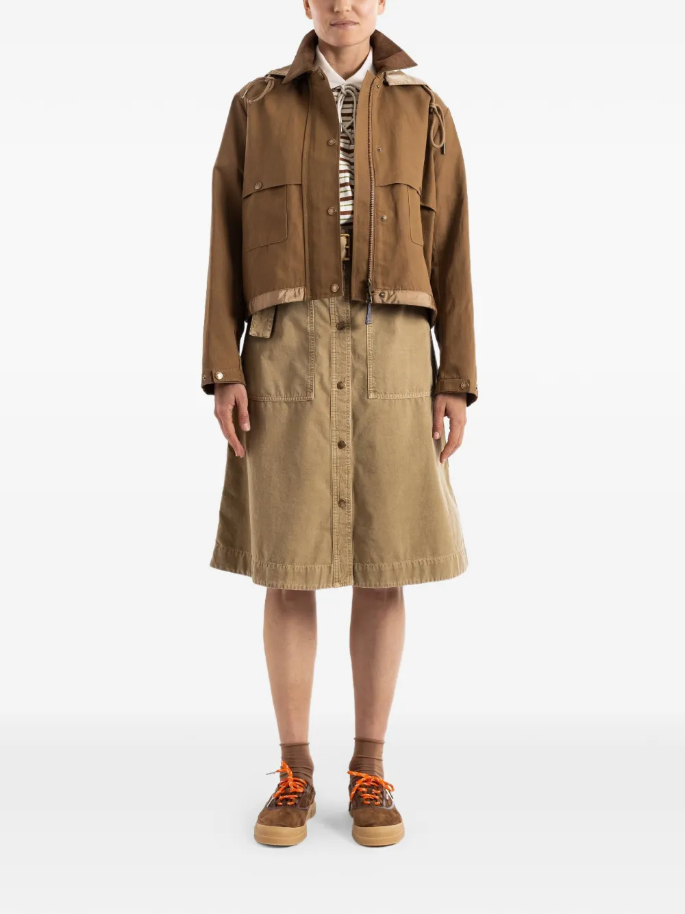 Moncler Aconitum jack met capuchon Bruin
