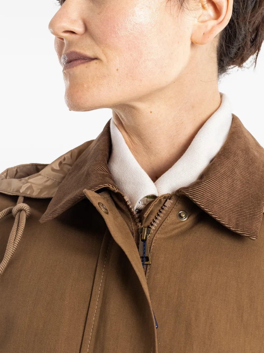 Moncler Aconitum jack met capuchon Bruin