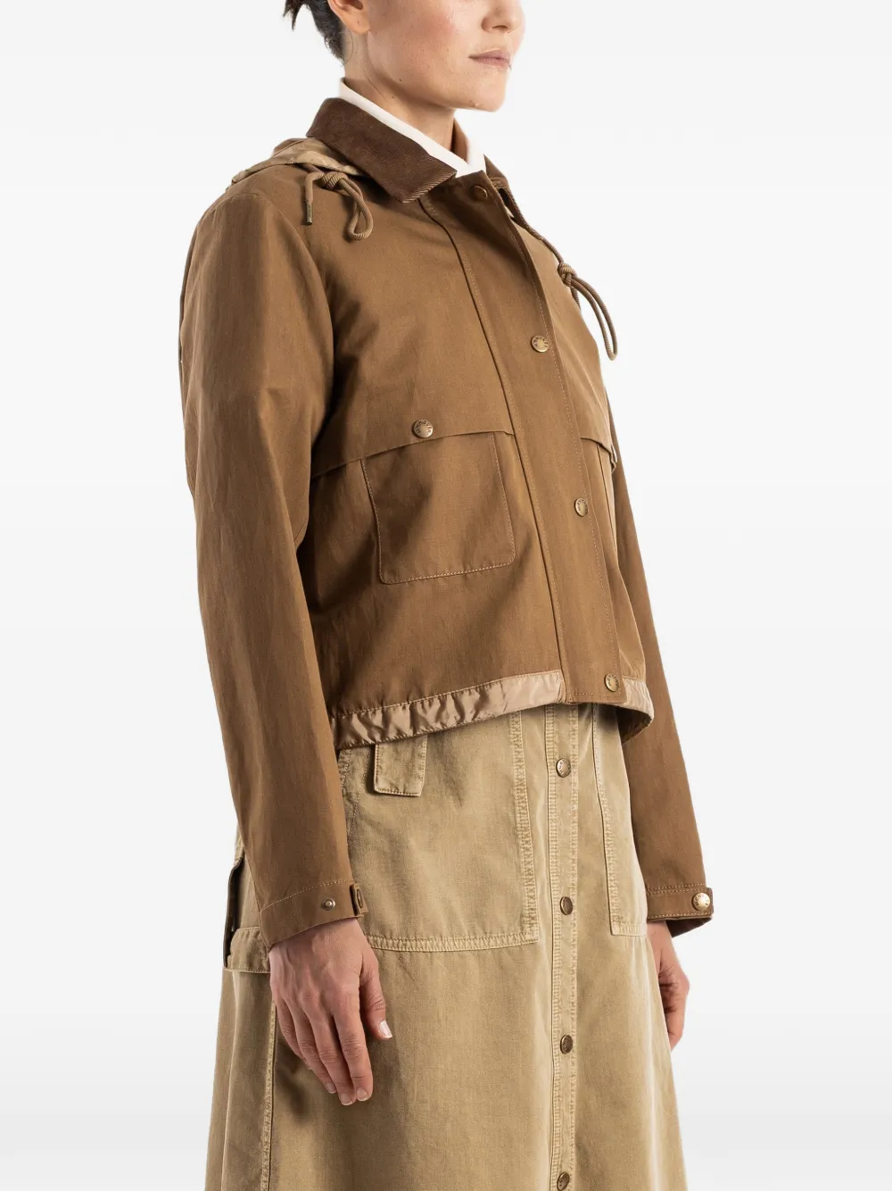 Moncler Aconitum jack met capuchon Bruin