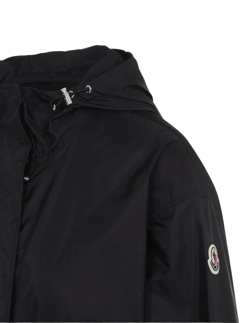 Moncler Weteau jack met capuchon en trekkoord Zwart