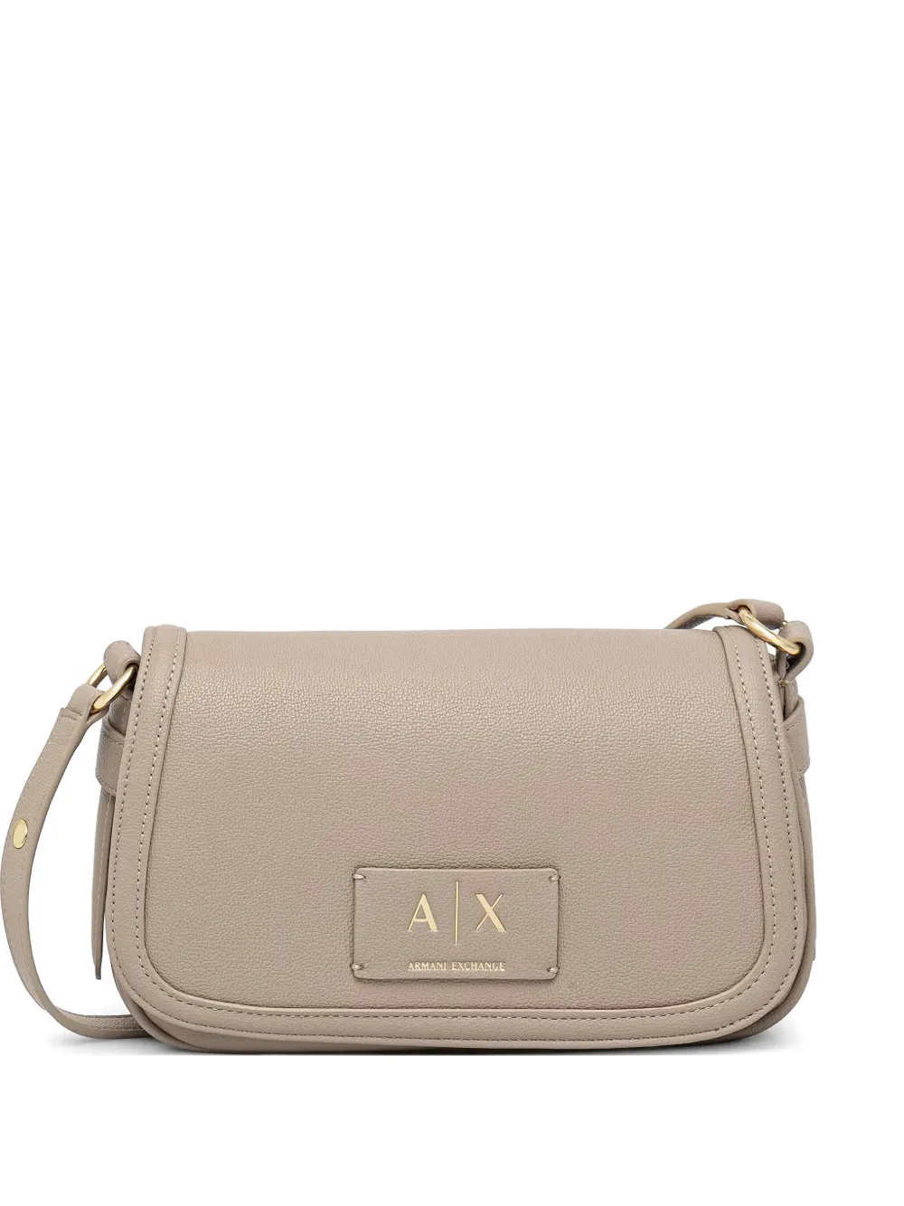Armani Exchange logo-plaque shoulder bag - Toni neutri