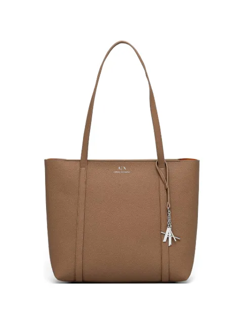 Armani Exchange charm-detail tote bag