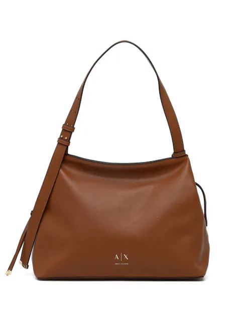 Armani Exchange logo-plaque adjustable-strap tote bag
