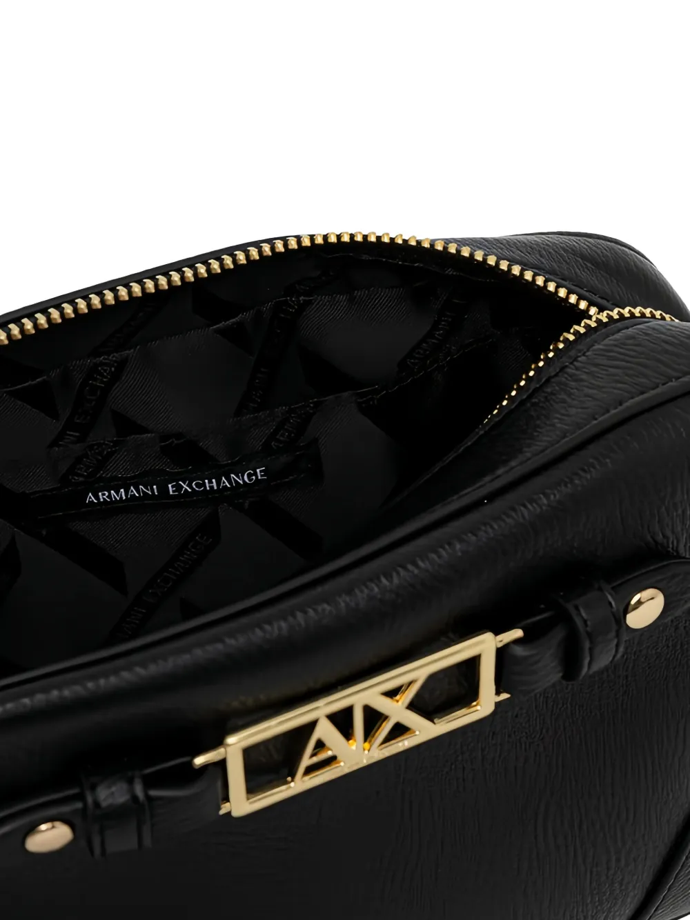 Armani Exchange Crossbodytas met logoplakkaat Zwart