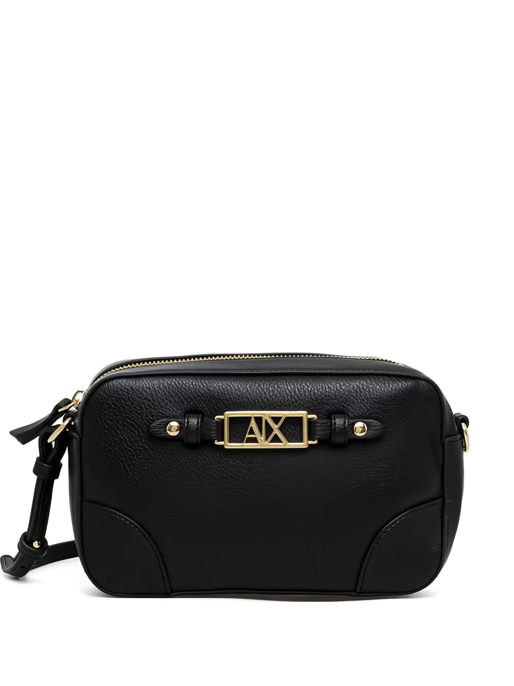 Armani Exchange logo-plaque cross body bag - Nero