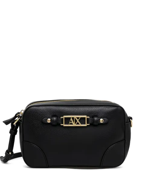 Armani Exchange bolsa crossbody con placa del logo