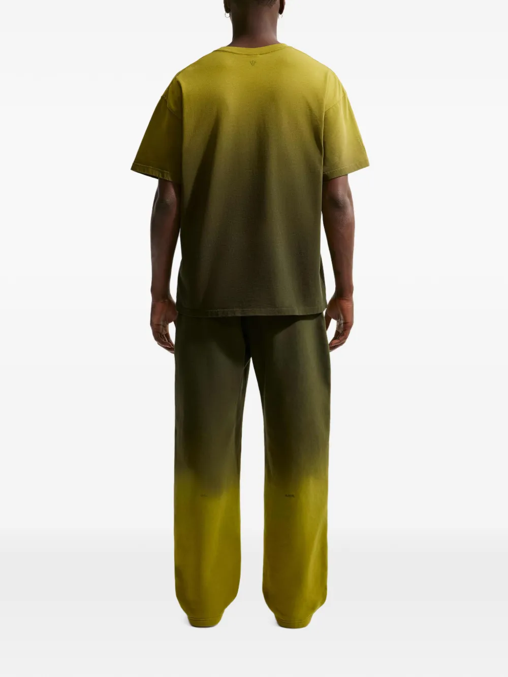 Nike x Nocta fleece trainingsbroek met open afwerking Groen