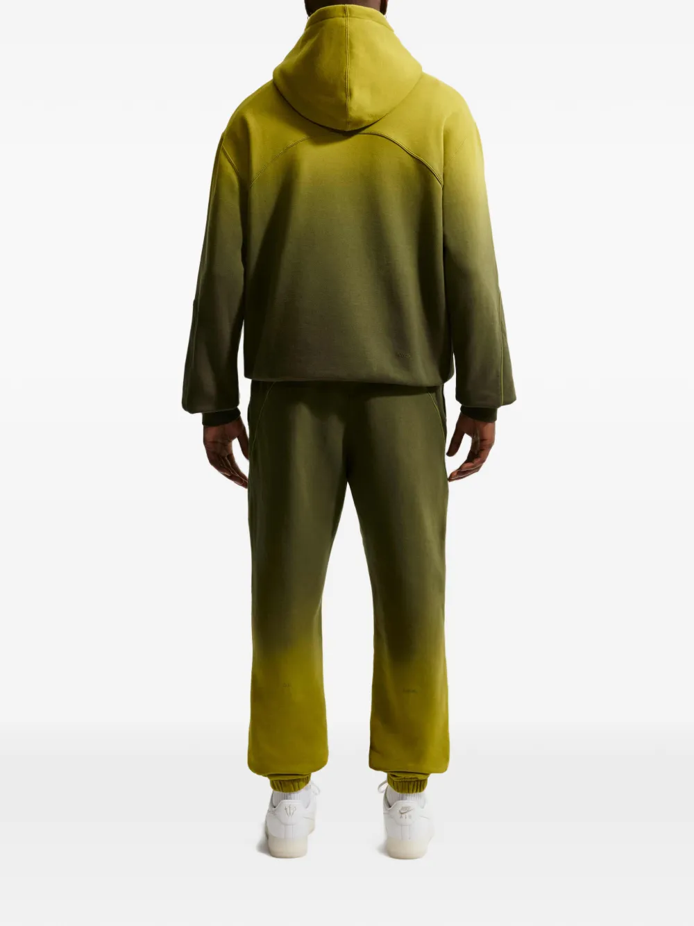 Nike x Nocta fleece trainingsbroek met open afwerking Groen