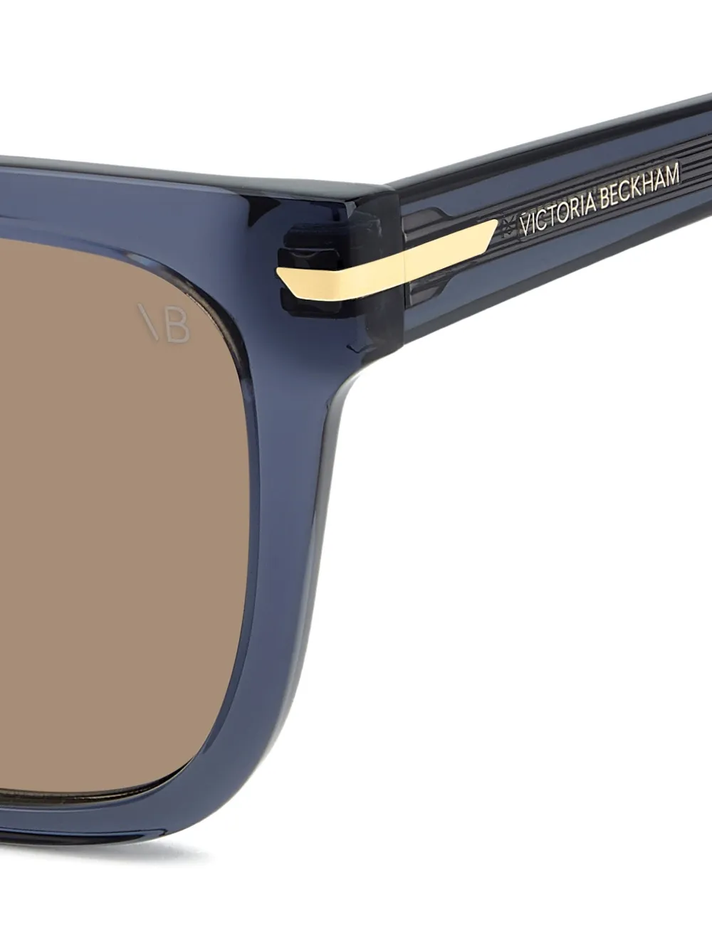 Victoria Beckham Eyewear Zonnebril met vierkant montuur Blauw