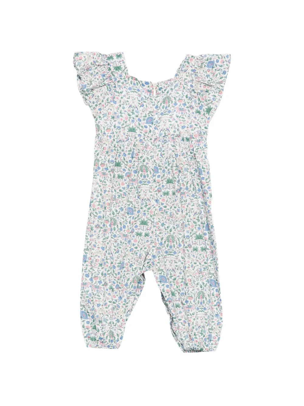  Tartine Et Chocolat Floral-pattern Romper - White 