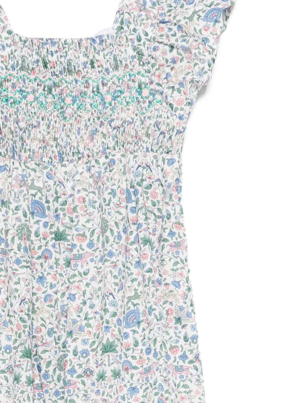  Tartine Et Chocolat Floral-pattern Romper - White 