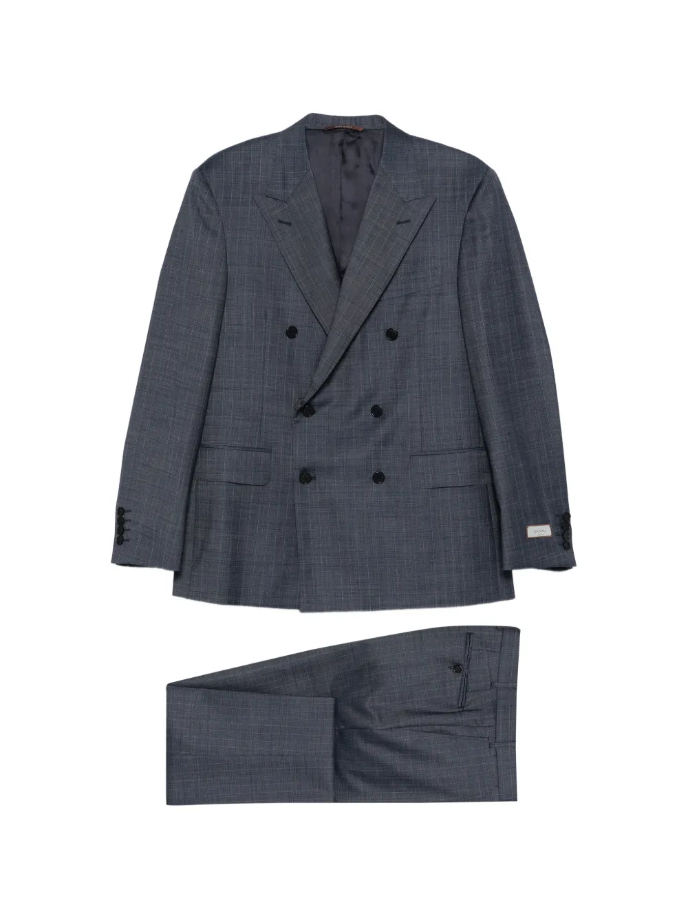 Canali double-breasted pinstripe suit - Blu