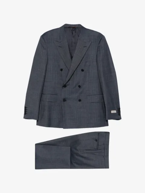 Canali double-breasted pinstripe suit