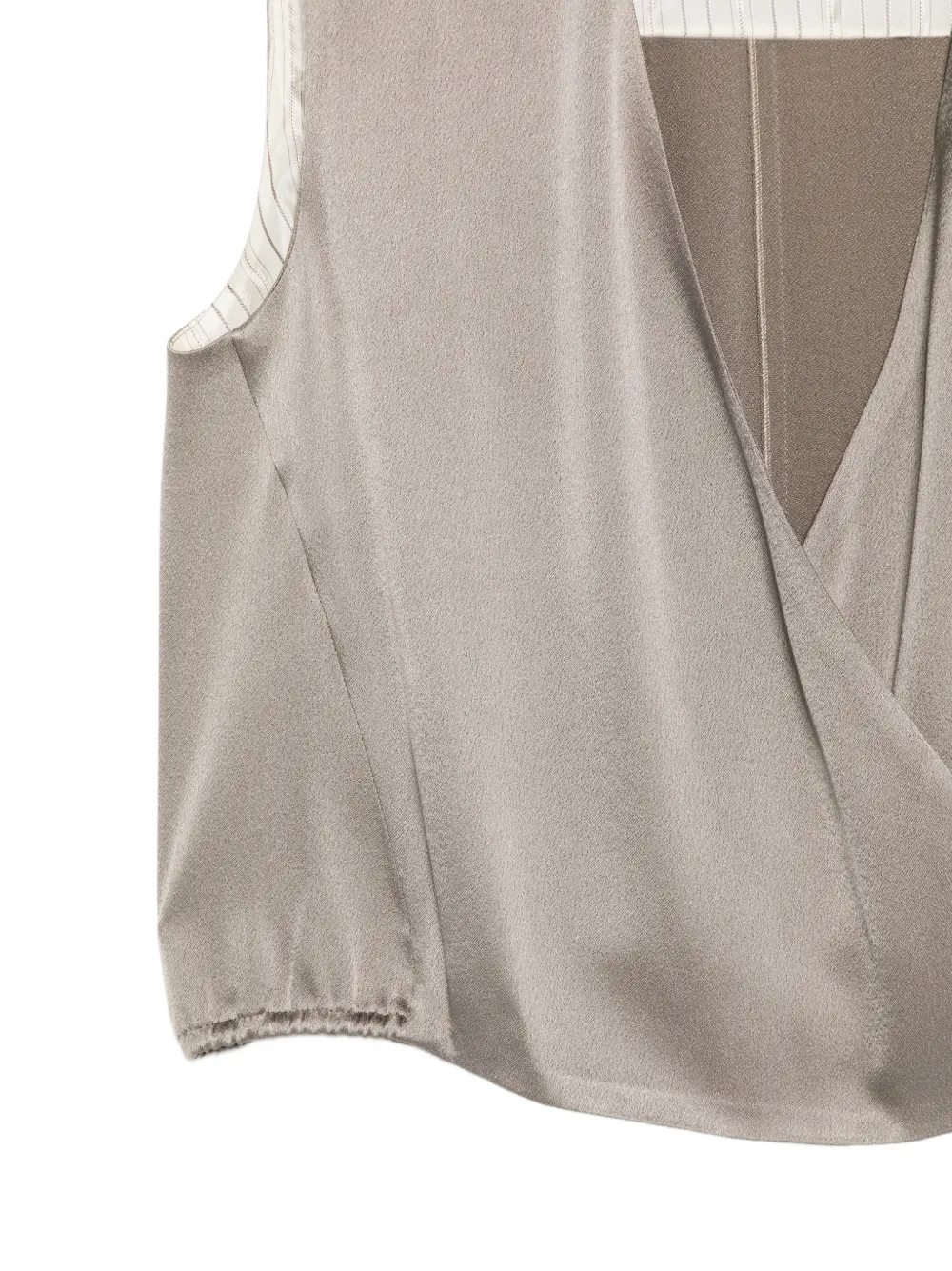  Alysi Satin Top - Neutrals 