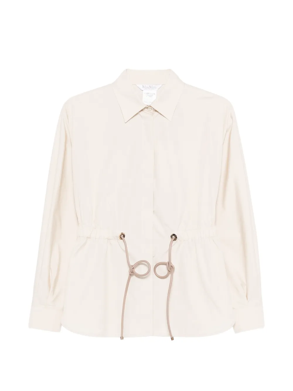 Max Mara drawstring-waist shirt - Nude