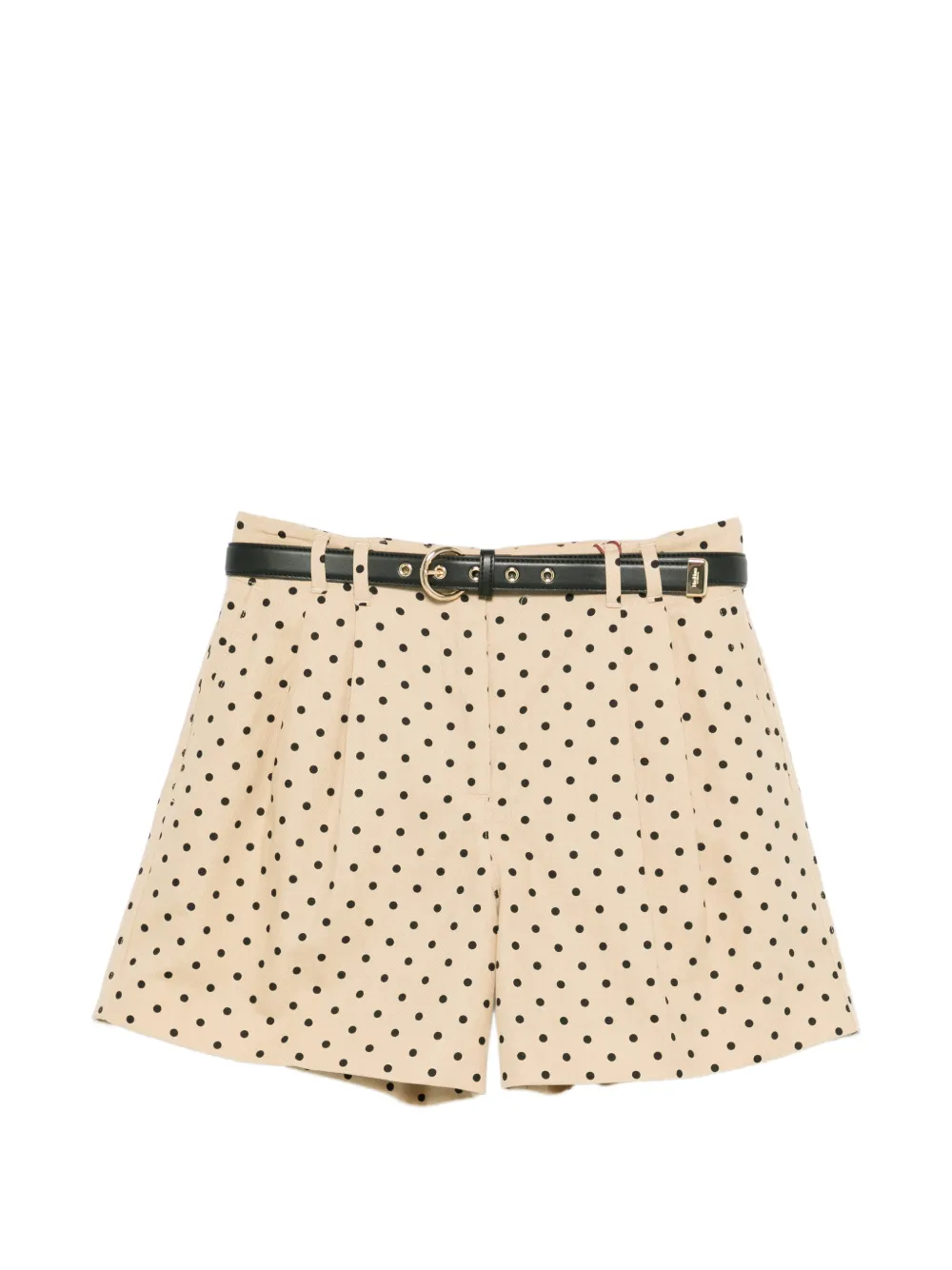 Max Mara polka-dot belted shorts - Toni neutri