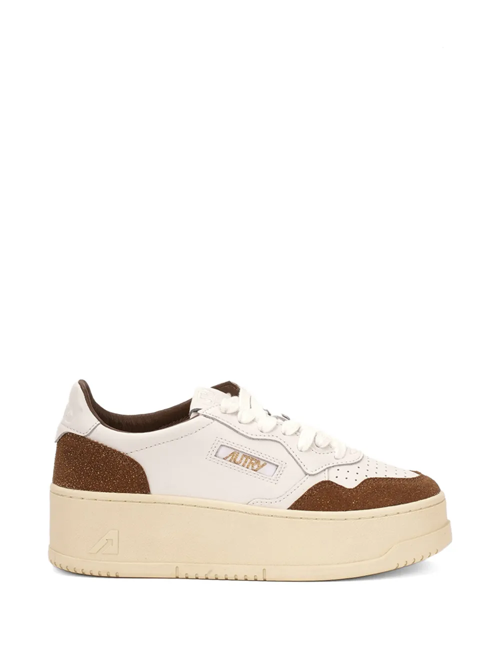 Autry Sneakers con suola rialzata e lacci - Bianco