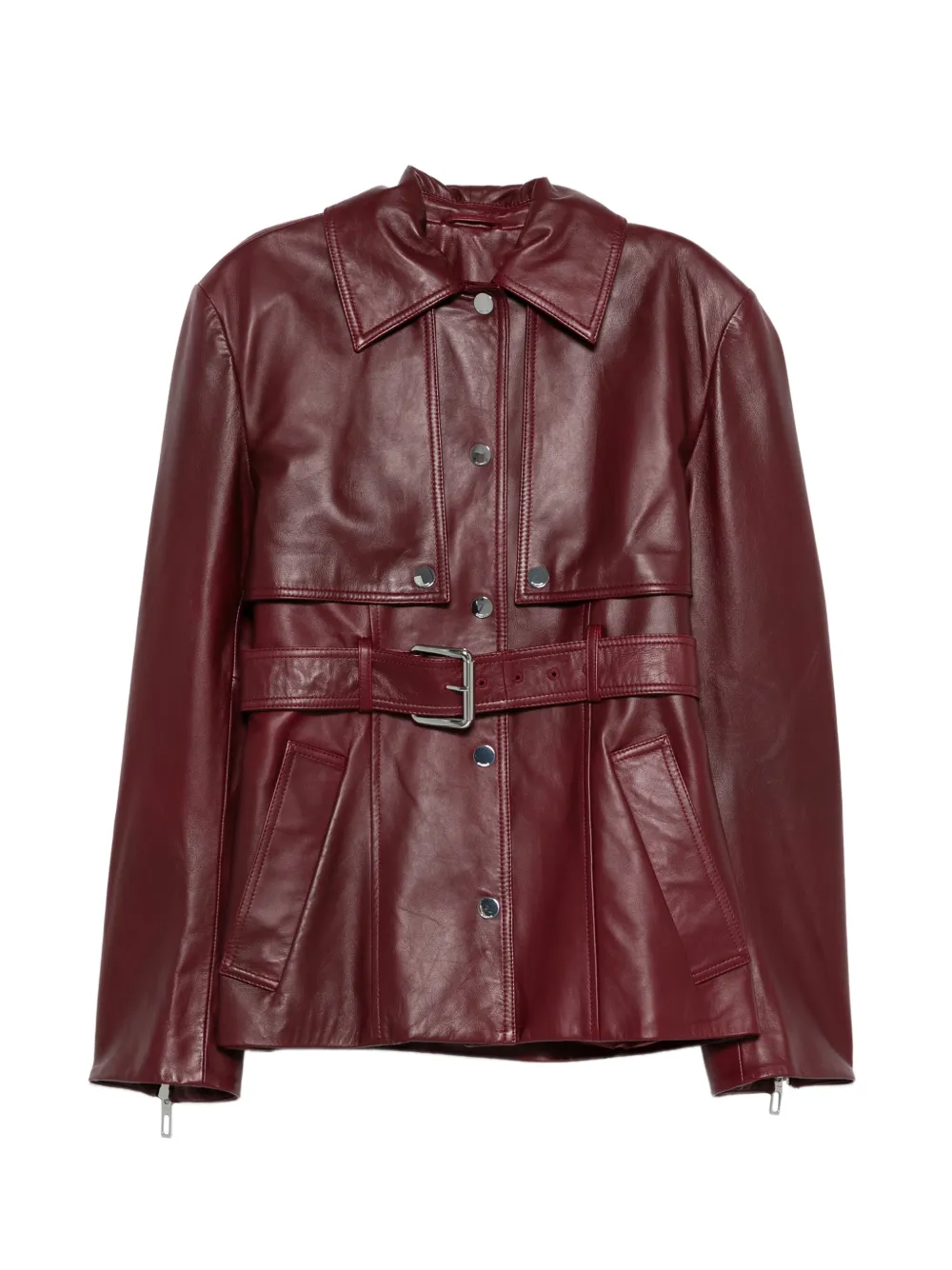 Sportmax leather jacket - Rosso