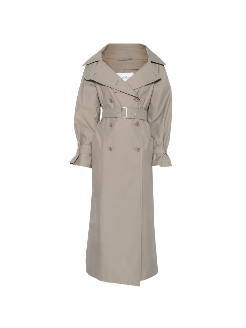 Max Mara double-breasted belted coat - Grau