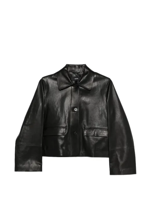 Arma button-pocket leather jacket