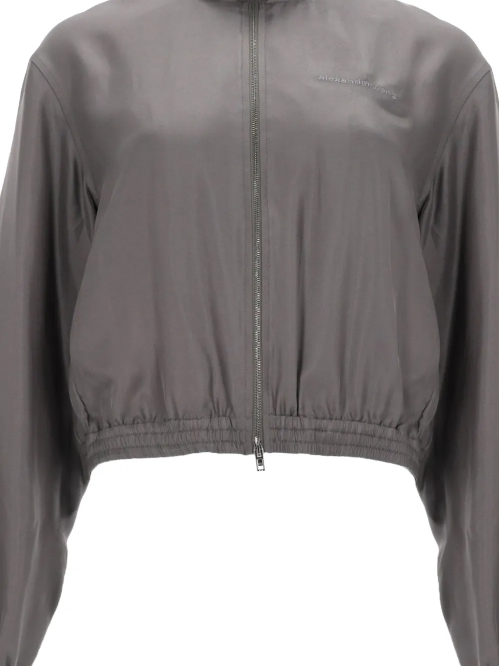 Alexander Wang Zip Silk Jacket - Grey 