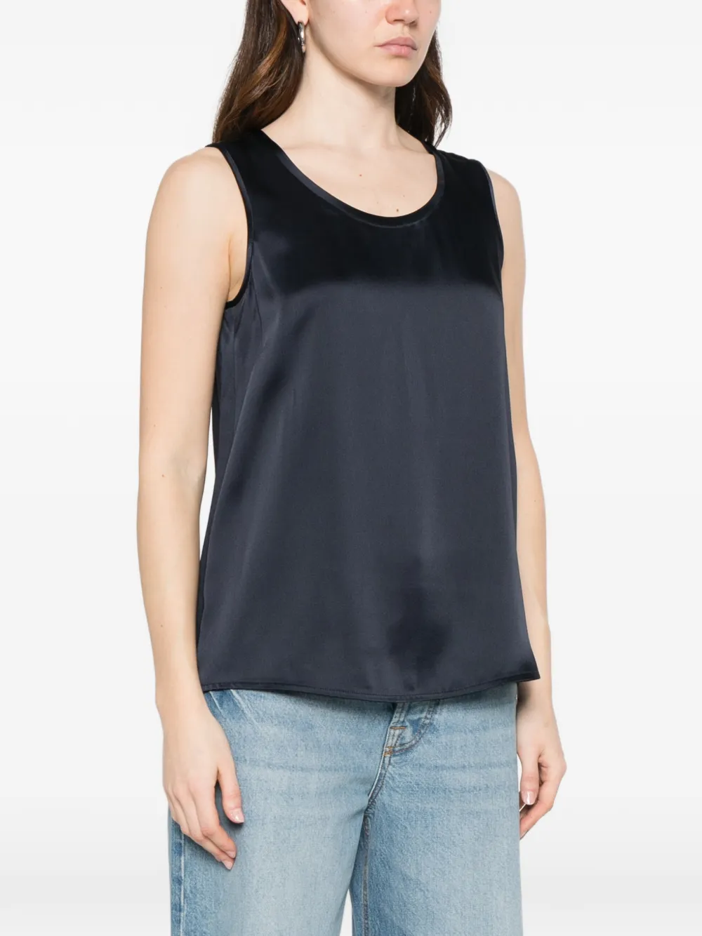 'S Max Mara Blouse met ronde hals Blauw