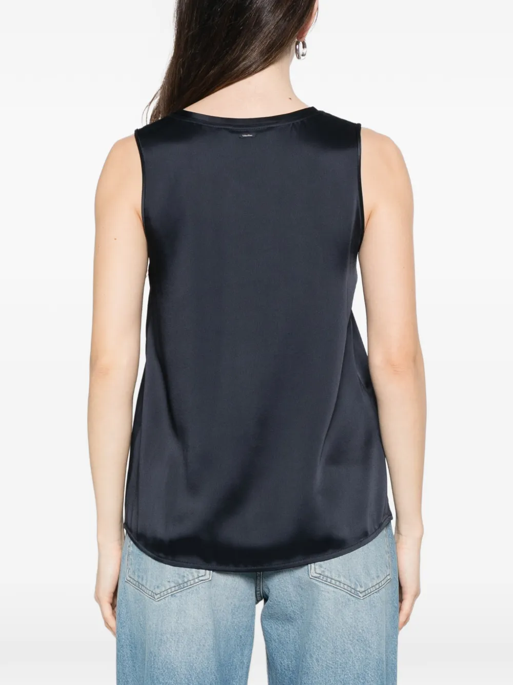 'S Max Mara Blouse met ronde hals Blauw