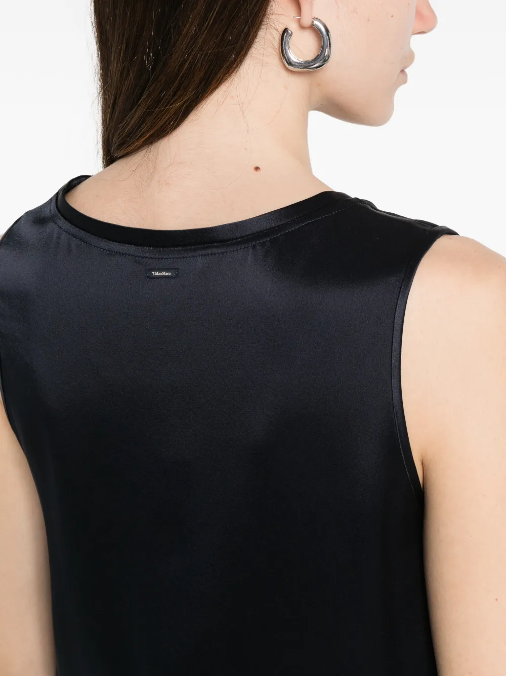 'S Max Mara Blouse met ronde hals Blauw
