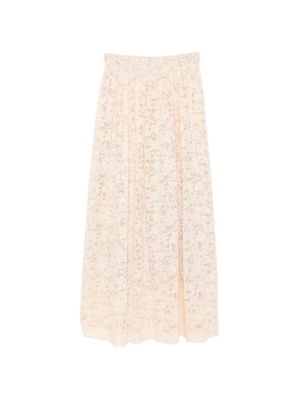 ZIMMERMANN flower-lace maxi skirt - Nude