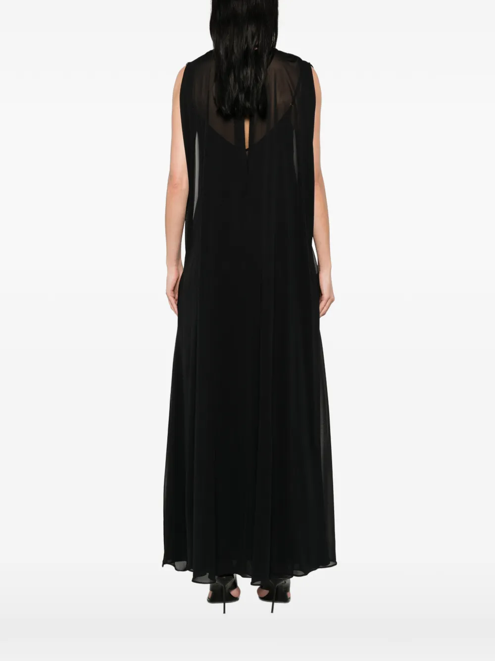 Sportmax Mouwloze midi-jurk Zwart